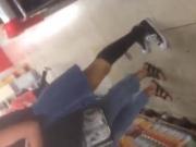 Amazing hot teen in the shopping center Part 1