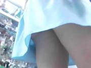 upskirt woman with appetizing panties