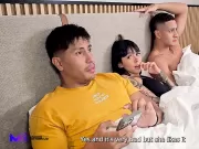 Cuckold Wife Secretly Fucks Her Husband's Friend Next to Him - Max Betancur and Luna Vitaler