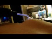 New restrained MILF having Violet Ray wand used on nipples
