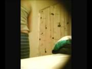 Cute Teen Girl Being Spied On In Bathroom