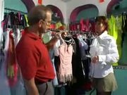 British couple fuck in a shop