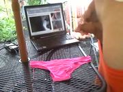 Backyard Cumming New Pink Panties by Porn meatyfeodor 2010