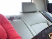 Milf flashes in the car