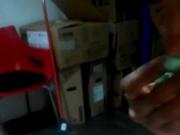 Fucking my Asian girlfriend at office