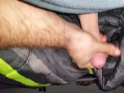 pierced cock cum