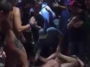 stripper makes frat boy to eat her out