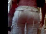 Latina Phat Ass in White Pants