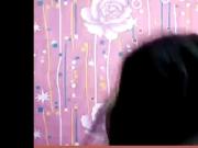 asian cam girl playing