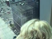 Fucking his wife in the high floor of building