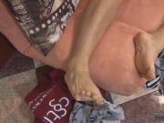 Guy with sexy feet in fetish solo