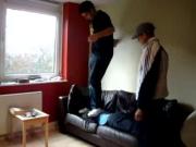 two Britons are mocking a third see Info
