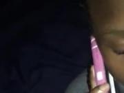 On the phone while taking a facial