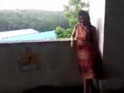 Mallu exhibitionist on public place