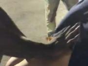 girl gets used on parkinglot