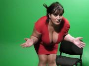 BBW gives tit-job then spreads legs