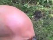 outdoor sucking with cum