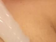 Married Paki Playing With Dildo In Shower