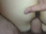 Cumming on unaware wife&#039;s ass