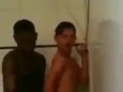 interracial boys in shower
