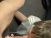 sucking with cum