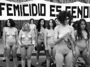 Nude protest in Argentina