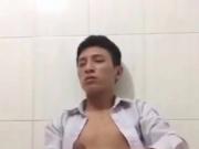 young Vietnamese fucking himself with zucchini & JO 34''