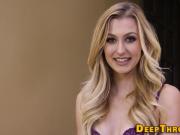 Skull fucked blonde gags