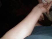 Busty sexy teen with glasses sucks and fucks her lover