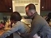 Wife Cumming On Husbands Friends Dick In The Kitchen