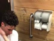 str8 fuck public restroom caught spy