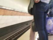 Ass on the way to the train