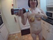 Wife gets Messy with Brown Sauce