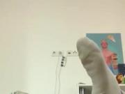 Dennis Grahl jerking off in dirty socks