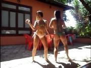 friends ass thong dance