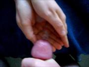 Huge Cum Load into Hands