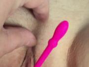 Husband playing with my pussy