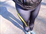 Spandex Angel - Teasing in public