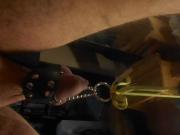 Weigth on my cock and balls 2