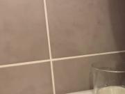 Glass of milk and cum