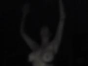 Milf big tit wife naked posing