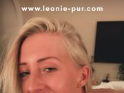 Perfect blonde fucked and cum on her well-trained body