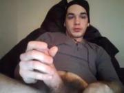 Horney Guy with bushy cock
