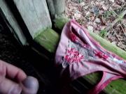 Outdoor cum on string