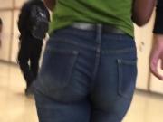 Nice ass teen in tight jeans walking