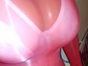 8d oil shiny wank conttast stockings