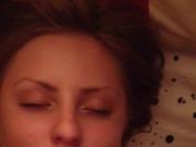 Licking my cock
