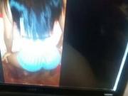 Looking videos from beautiful latina while jerking my cock