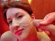 Nervous blowjobs and heavy cum facials