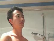 chinese twink jo in bathroom & shows his sperm on cam 45''